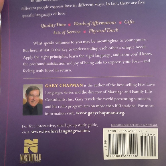 The Five Love Languages Paperback Book - Picture 7 of 7